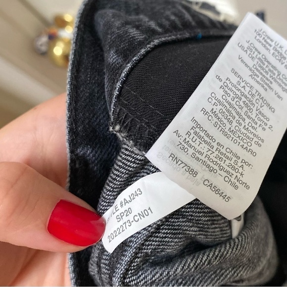 Madewell Relaxed Denim Shorts black gray jean shorts 29 - Picture 6 of 9